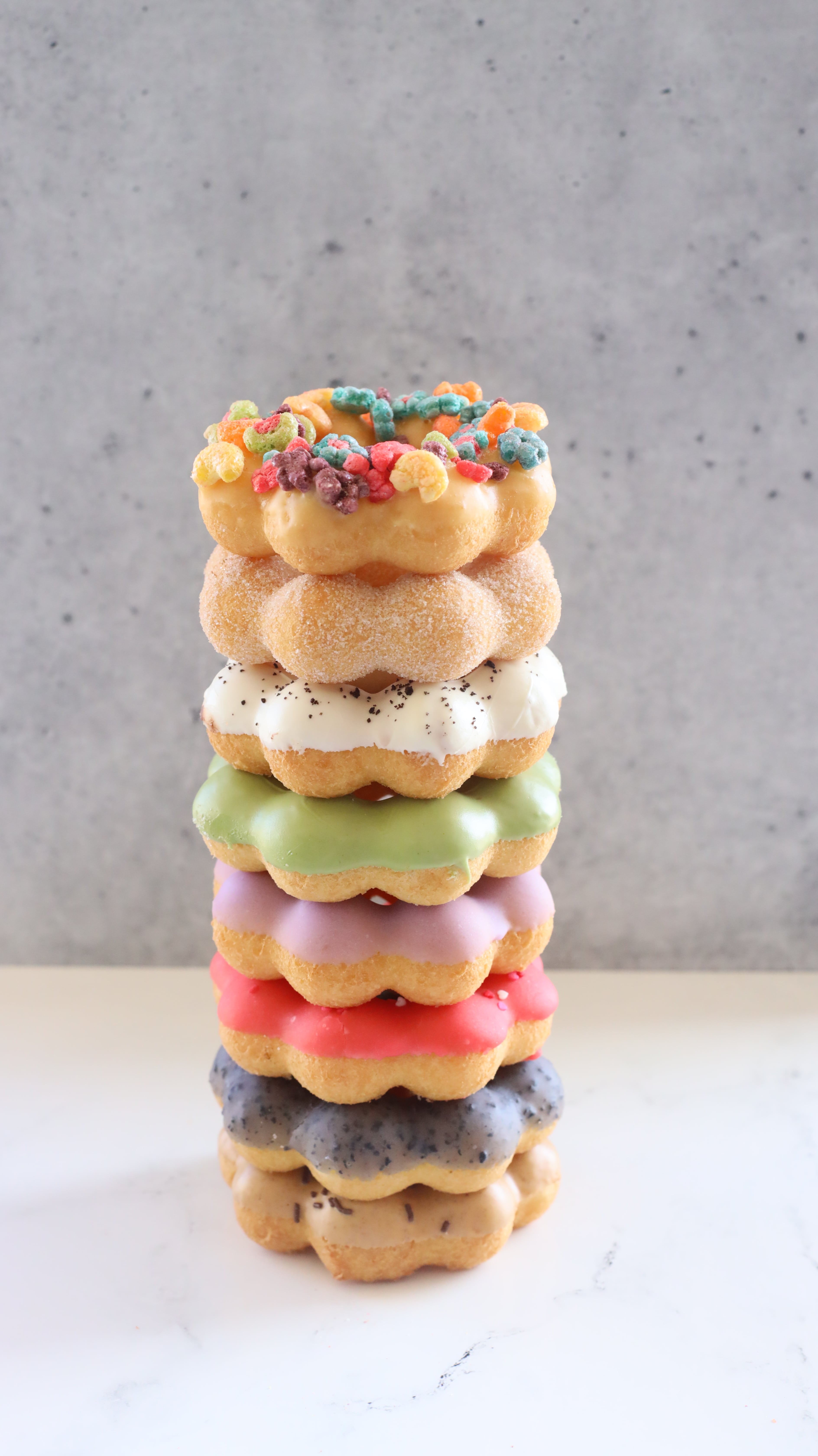 Fresh batch of mochi donuts