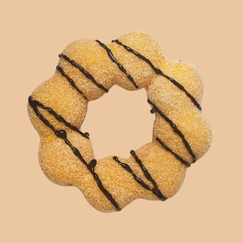 Strawberry Churro Bites - Crispy churro pieces with strawberry sugar dusting.